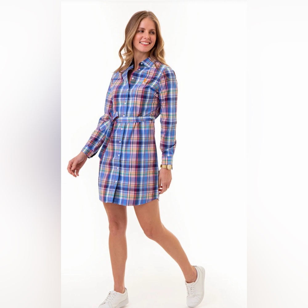 U.S. Polo Association Womens, Plaid Oxford Dress